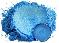 Pigmento en polvo de mica "Angel Blue" (1.76 oz o 50 gr) multiusos para manualidades y manualidades, aditivo | carpintería, epoxi, resina, bombas de baño naturales, pintura, jabón, esmalte de uñas, bálsamo de labios - Arteztik
