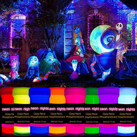 neon nights brilla en la oscuridad - pintura luminosa, fosforescente, autoiluminante, 8 unidades - Arteztik
