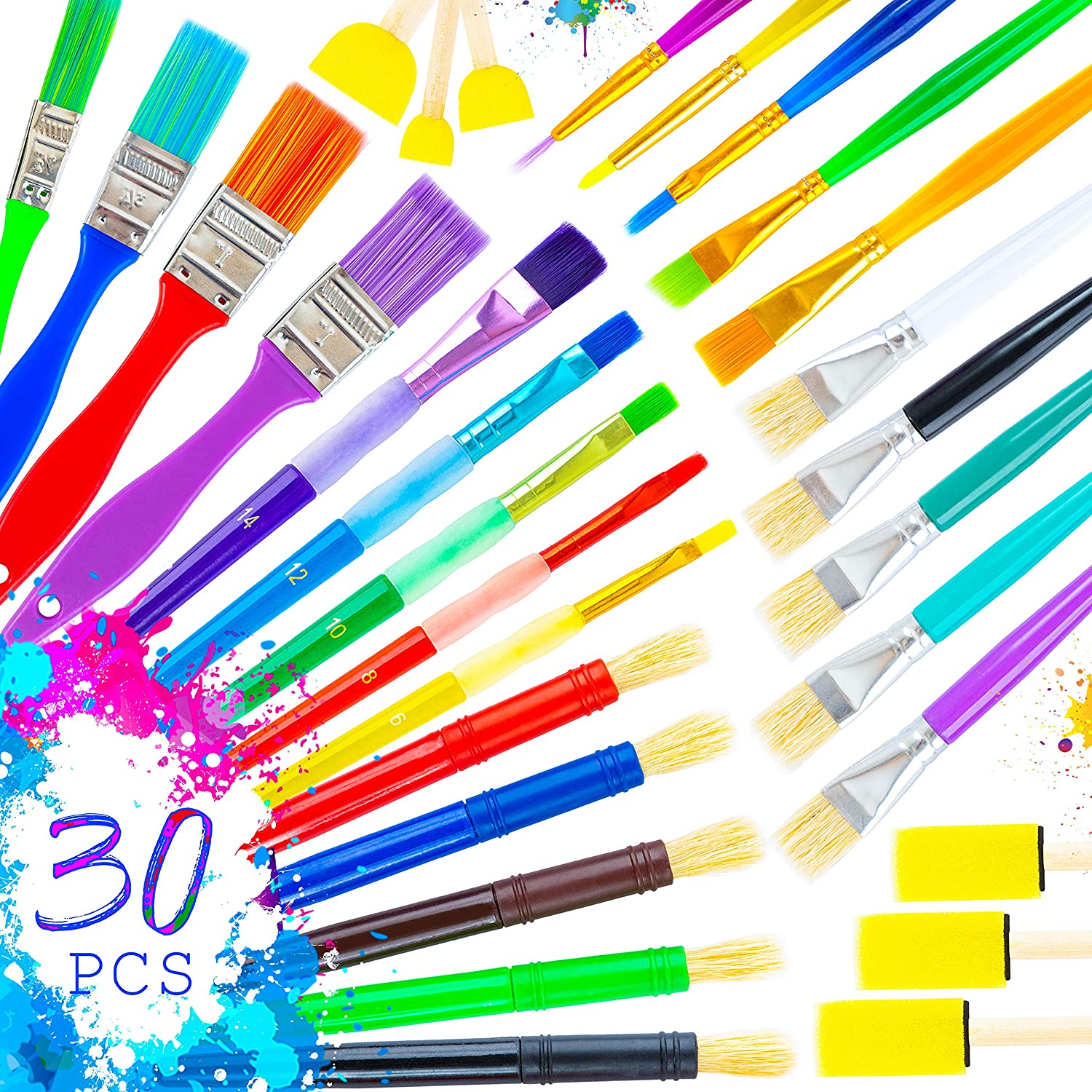 Kids paint brush set on sale