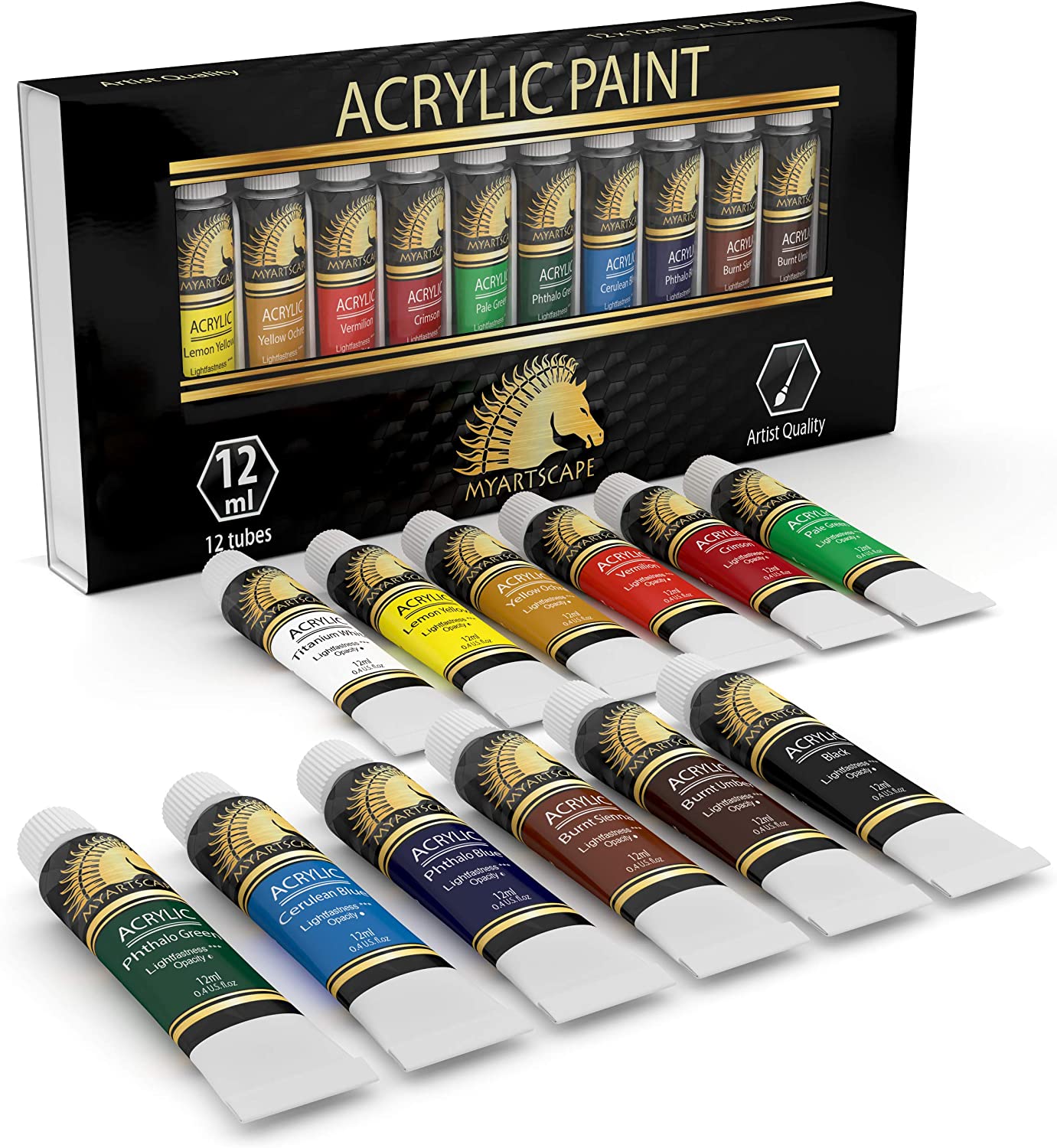 Arteztik.com - Juego de 46 piezas de pintura al óleo profesional