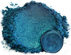 Pigmento en polvo de mica "Angel Blue" (1.76 oz o 50 gr) multiusos para manualidades y manualidades, aditivo | carpintería, epoxi, resina, bombas de baño naturales, pintura, jabón, esmalte de uñas, bálsamo de labios - Arteztik