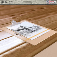 US Art Supply - Tabla de bocetos para artistas, ideal para aula, estudio o uso en el campo (11.0 x 16.9 in) - Arteztik