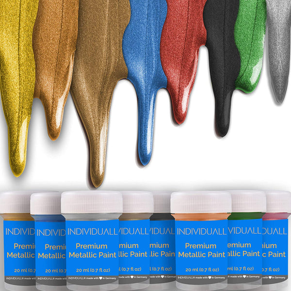 GOTIDEAL Juego de pintura acrílica con 10 pinceles, 18 colores (2.0 fl oz,  2 onzas), pintura para manualidades, no tóxica, perfecta para pintores