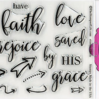 Stamps of Life Stamps4Bible Faith - Sellos cristianos para hacer tarjetas y álbumes de recortes de Stephanie Barnard - Sentiments - Arteztik
