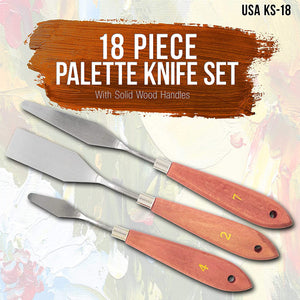 US Art Supply juego de cuchillo para paleta de artista, 18 unidades - Arteztik