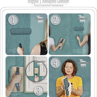 El Woolie Mini – Natural de piel de oveja almohadilla de pintura y técnicas de esmaltado sintética 5,5 x 4 in x 3/4 en. Siesta de de grosor - Arteztik