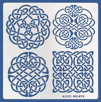 Aleks Melnyk #39 - Plantilla de metal, diseño de nudo celta, redondo y animal, acero inoxidable - Arteztik
