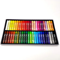 Juego de 48 pasteles de aceite suave de Mungyo Gallery no tóxicos con materiales de dibujo (soporte en pastel, borrador) - Arteztik