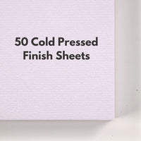 Bellofy - Juego de 50 hojas de papel para acuarela, tamaño A5, 130 IB/6.70 oz/m², 5,8 x 8,3 pulgadas, papel prensado en frío, cuaderno de acuarela, cuaderno de acuarela - Arteztik

