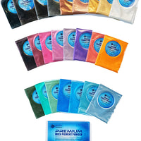 Polvo de pigmento premium Mica para resina epoxi paquete variado, juego de 24 colores, 0.18 oz cada uno - Arteztik