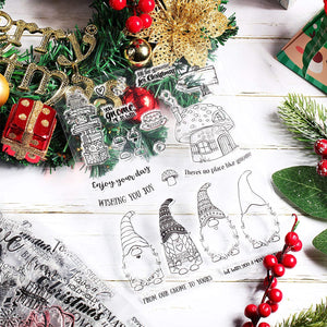 6 hojas de sellos de silicona transparente para Navidad, decoración de Navidad, ciervos, invierno, maravillas, álbumes de recortes, para hacer tarjetas, álbum de fotos - Arteztik