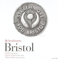 Strathmore (580-72 500 Series Bristol, superficie de placa de 2 capas, 11 x 14 pulgadas, 15 hojas - Arteztik
