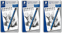 Staedtler Lumograph Grafito 100G6 - Lápices de dibujo y bocetos (6 grados, 100G6) - Arteztik
