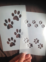 Pintura Stencil Set Pet Paws Cat Dog Puppy pies huella para la decoración de bricolaje - Arteztik
