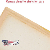 US Art Supply – Mini lienzo estirado cuadrado imprimado de 9.67 oz, surtido de 8 lienzos cuadrados – 1.0 in, 2.0 in, 2.0 in, 2.0 in, 3.0 in, 3.0 in, 3.0 in, 3.7 in, 4.0 in - Arteztik