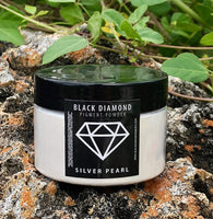 42g/1.5oz"Silver Pearl" Mica Powder Pigment (Epoxy,Resin,Soap,Plastidip) Black Diamond Pigments - Arteztik
