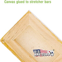 US Art Supply 2" x 3" Mini Profesional preparado lona (1-Pack de 12-mini Lienzos) - Arteztik