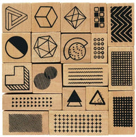 Dizdkizd 19 piezas de sellos de goma de madera, plantas y flores, decoración de madera montada sellos de goma para manualidades, tarjetas y álbumes de recortes - Arteztik
