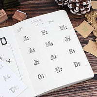 Dizdkizd 19 piezas de sellos de goma de madera, plantas y flores, decoración de madera montada sellos de goma para manualidades, tarjetas y álbumes de recortes - Arteztik
