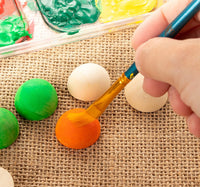 Bolas de madera divididas – Paquete de 100 bolas de media madera sin terminar, mini hemisferio, medias bolas para proyectos de bricolaje, artes infantiles y suministros de manualidades, 1 pulgada de diámetro - Arteztik
