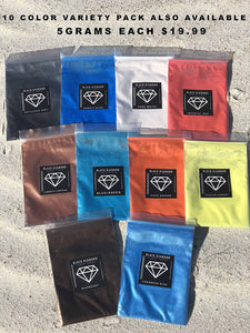 42g/1.5oz Diamond Liquid FIRE Mica Powder Pigment (Epoxy,Resin,Soap,Plastidip) Black Diamond Pigments - Arteztik