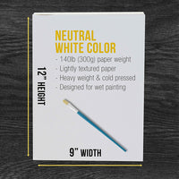 U.S. Art Supply - Tabla de dibujo de madera ajustable de 18.0 in de ancho x 14.1 in (A3) con 2 paquetes de 9.0 in x 12.0 in de ancho x 12.0 in de altura para pintar acuarelas - Arteztik