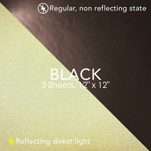 Turner Moore Edition - Cinta de vinilo reflectante (12.0 x 12.0 in), color negro - Arteztik