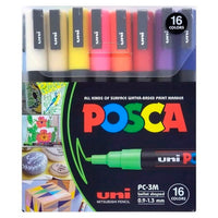 Marcadores Posca 3M con 16 colores