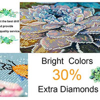 Witfox - Kit de pintura de diamantes 5D para bricolaje con números y lirios de agua, 15.7 x 11.8 in - Arteztik