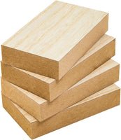 Bright Creations bloques de madera sin terminar para manualidades, bloque de letreros, juegos para niños (7 x 7 in, 4 unidades) - Arteztik
