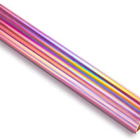 TECKWRAP Vinilo brillante holográfico de arcoíris y oro rosa cromado, 1 pies x 5 pies - Arteztik