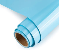 KENICUT PU transferencia de calor adhesivo rollo de vinilo 100.1 x 11.5 ft para camiseta DIY (azul)
